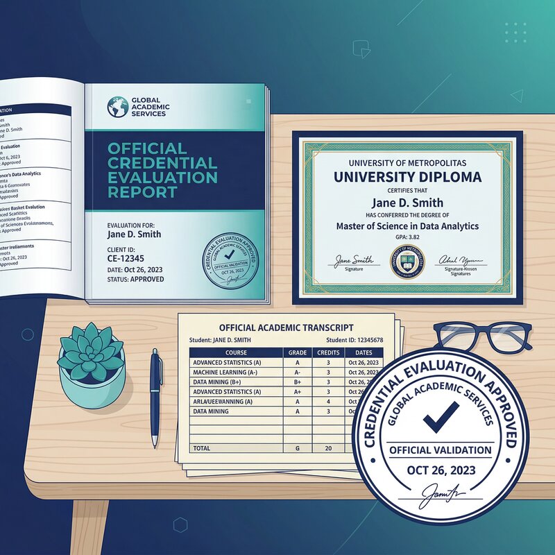 Academic credential evaluation documents